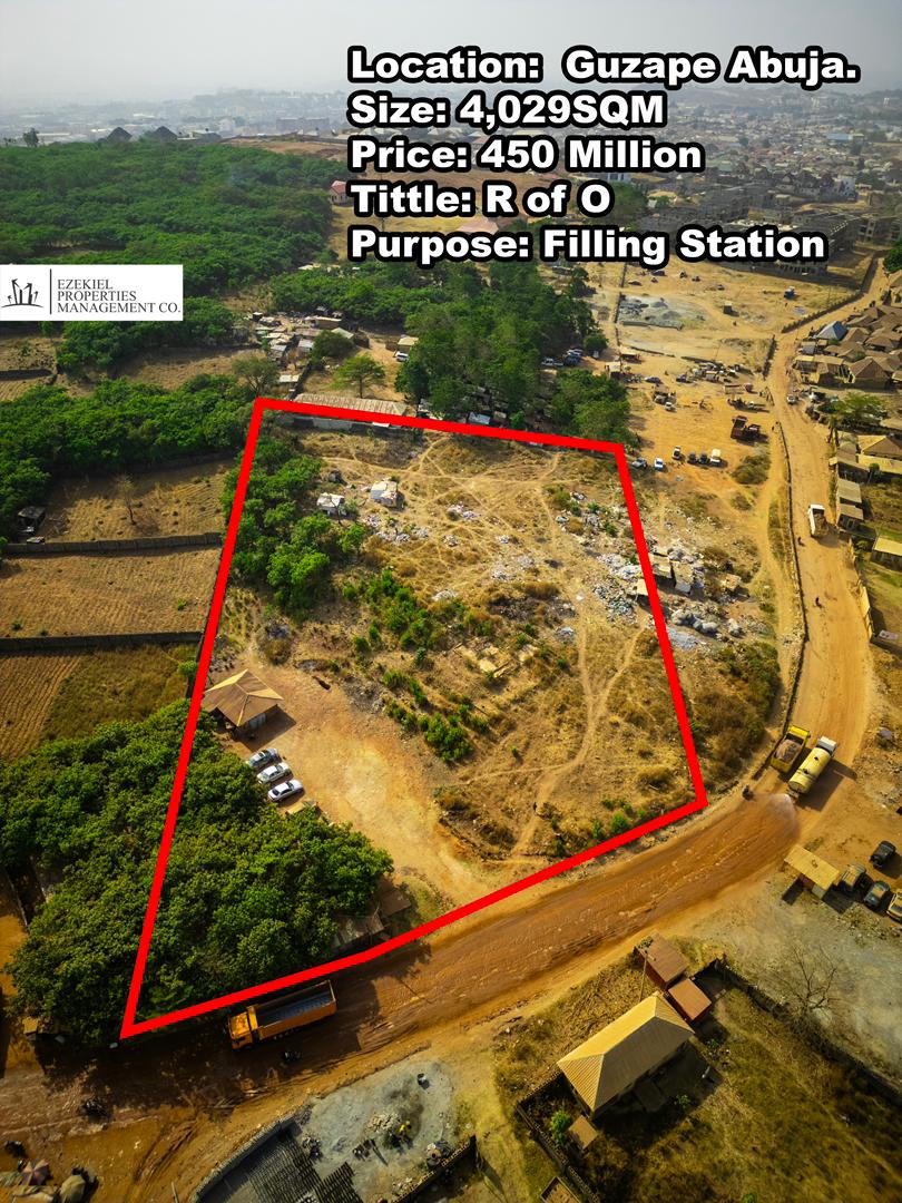 🚨Filling Station Land for Sale in Guzape (Bala)⛽️